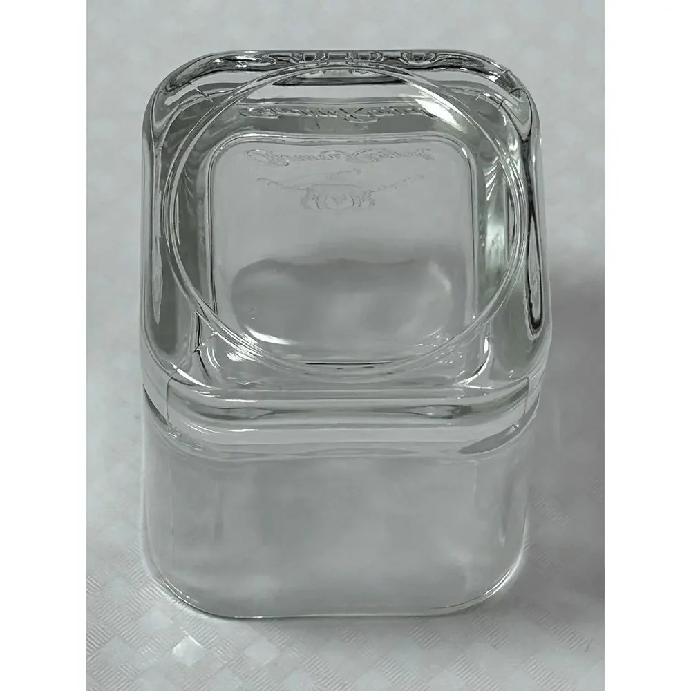 2000 Millennium Crown Royal Low Ball‎ Rocks Man Cave Glass - Square, Whiskey